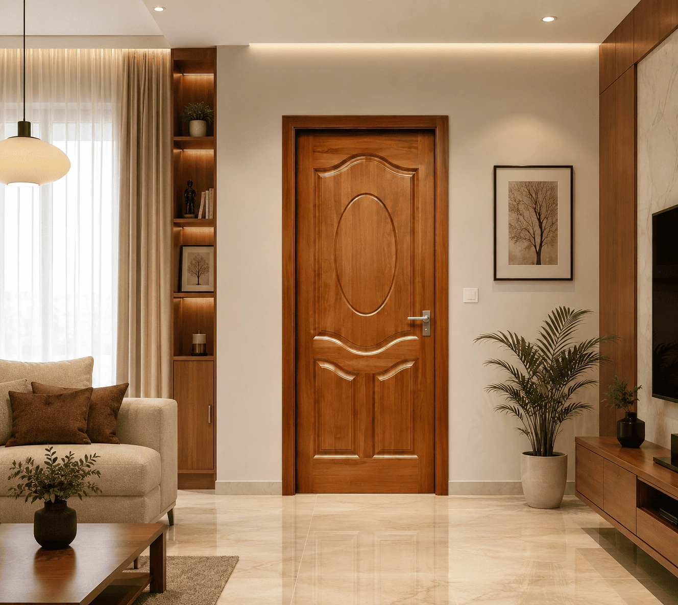 Traditional Tamil Nadu Teak Door